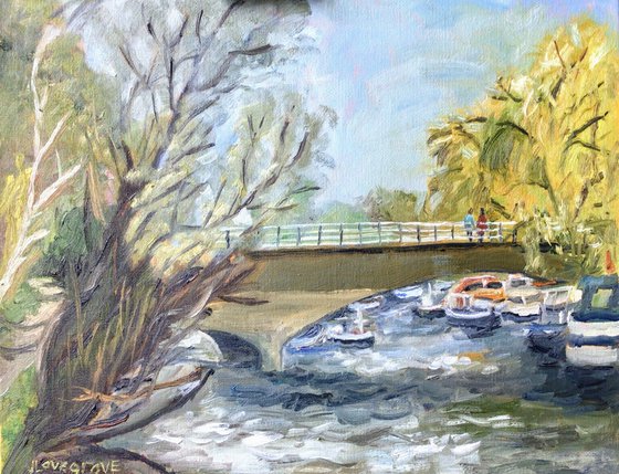 On the Stour, An original oil painting