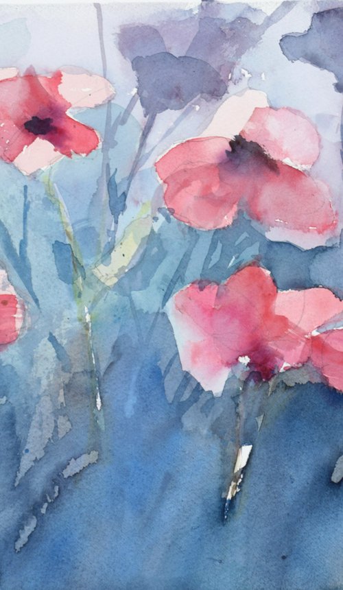 Poppies by Goran Žigolić Watercolors