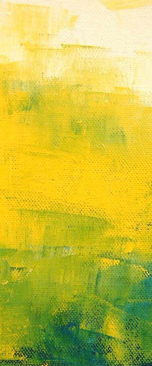 Yellow - Green Landscape 2 (ref#:1069-20Q) by Saroja van der Stegen
