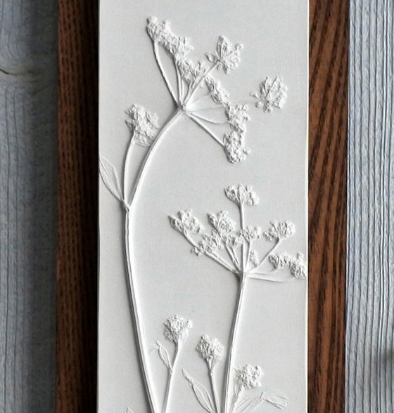 Cow Parsley No.1 on dark stained Ash