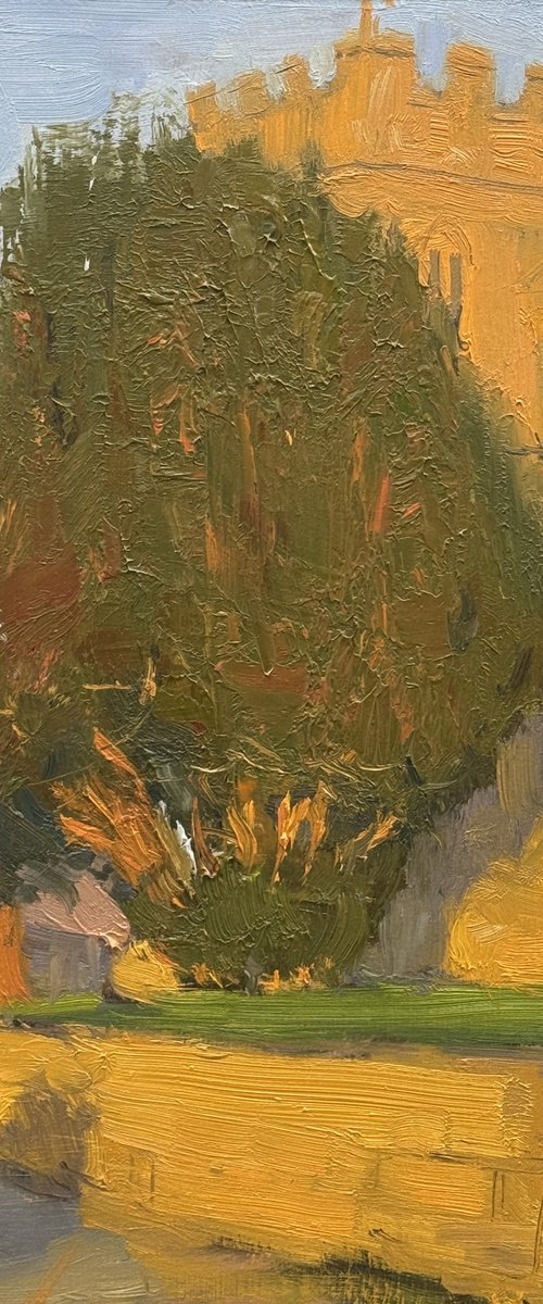 Autumn Yew Tree, Ducklington by Alex James Long