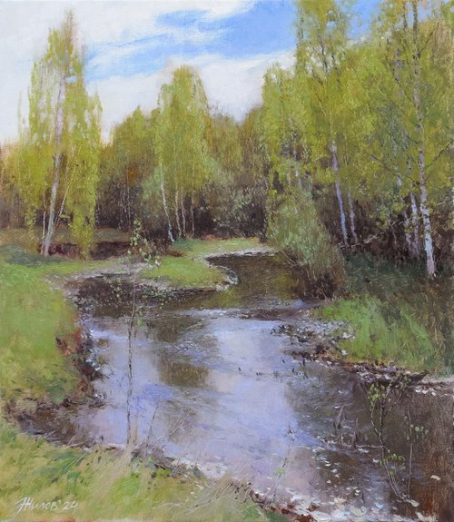 By the spring river by Andrey Jilov