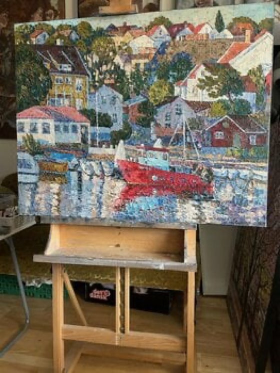 City near by sea (Drøbak)