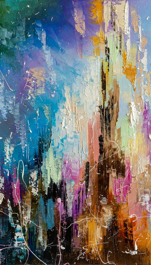 Evening city by Liubov Kuptsova