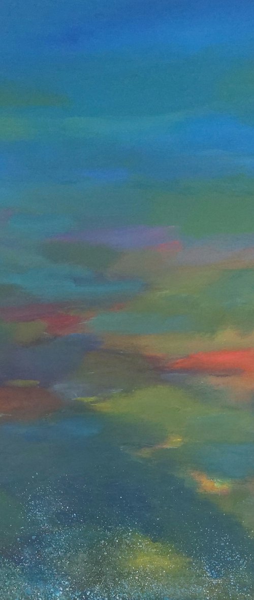 View from the glider plane (May) by Nelly van Nieuwenhuijzen