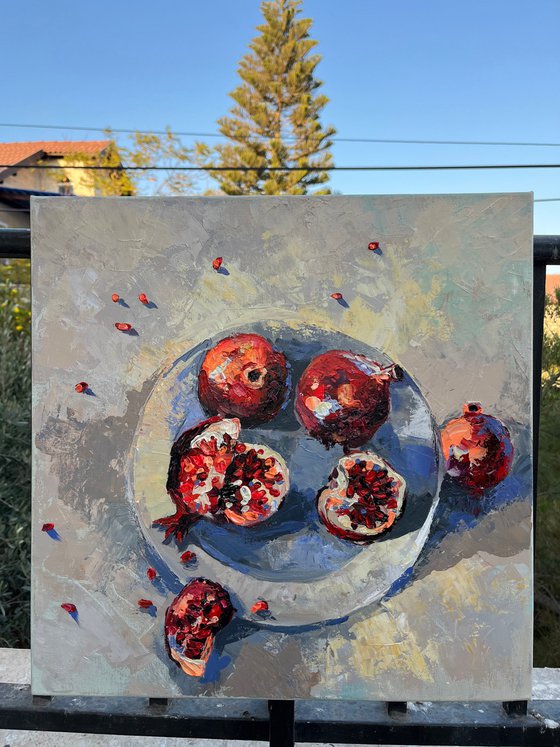 Late autumn  pomegranates