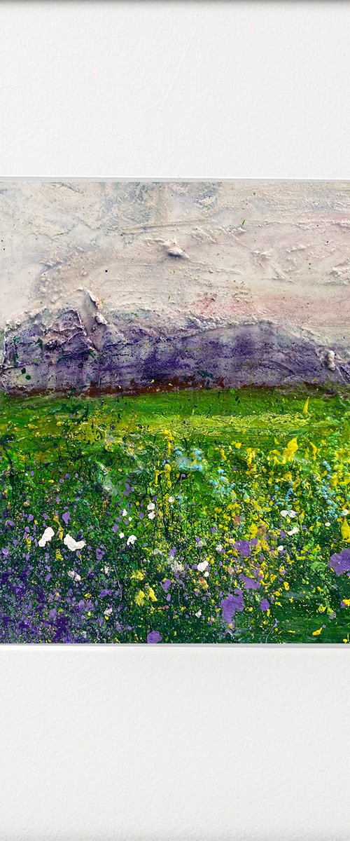 Seasons - Summer Violet Wildflower Meadow by Teresa Tanner