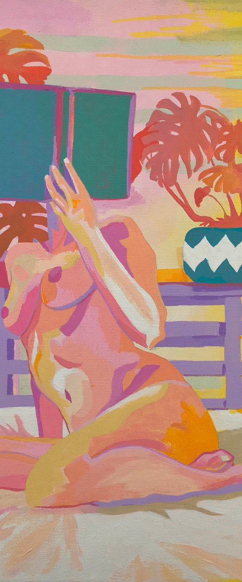 Abstract Female Nude Figure Study by Andrew Orton