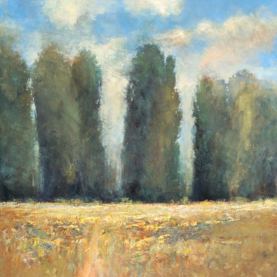 Afternoon Trees 24x24 inches