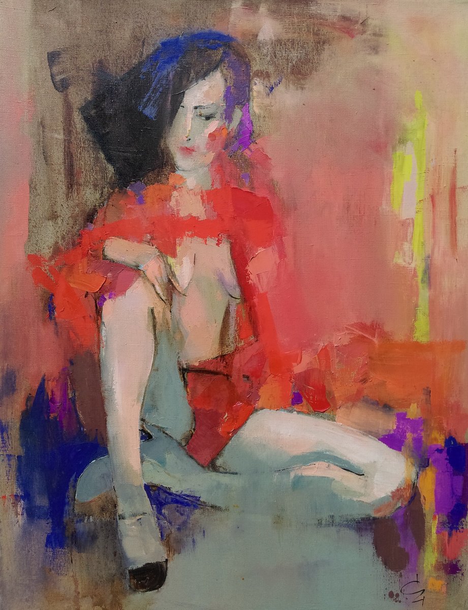 Model N5 By Victoria Cozmolici, 28 X 35, Artwork For Sale On Artfinder