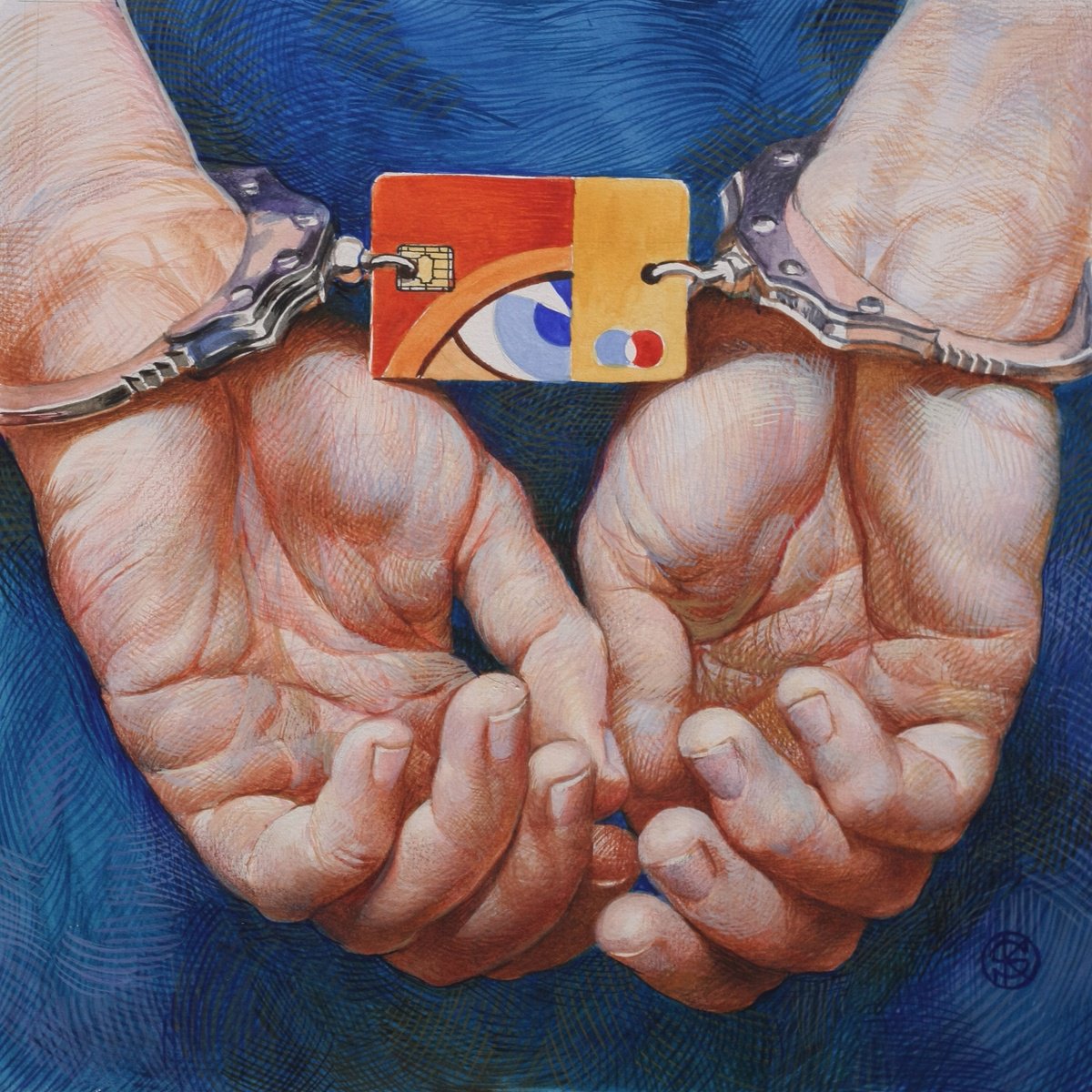 Photorealistic Watercolour , Financial Freedom By Yaroslav Kurbanov, 16 X 20, Artwork For Sale On Artfinder