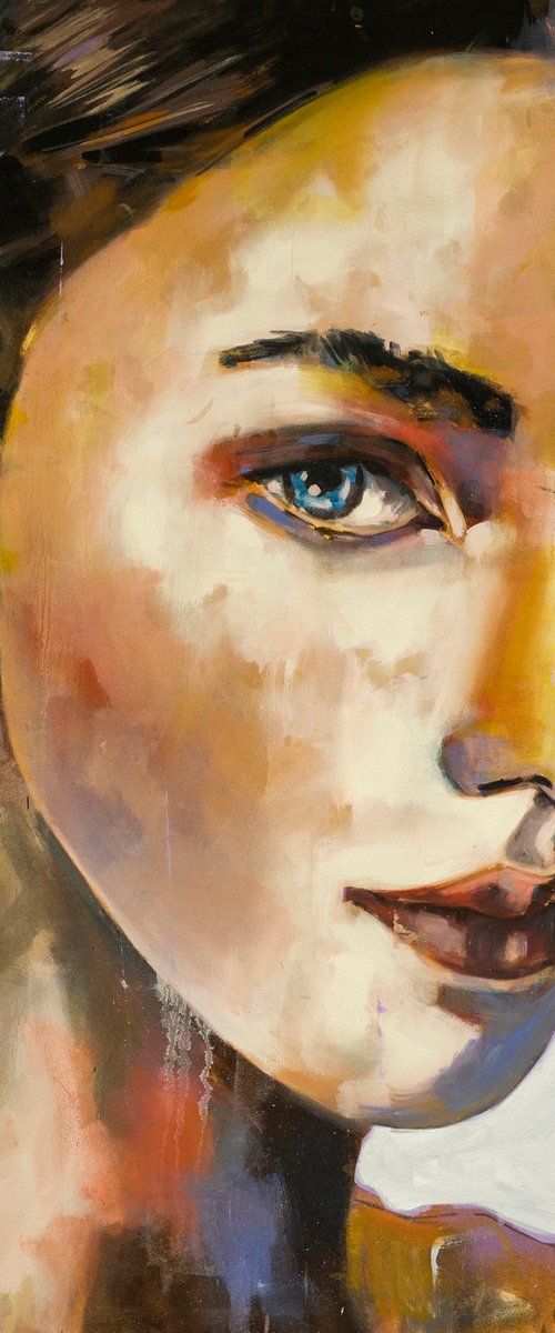 head with violet 11-8-21 by Thomas Donaldson
