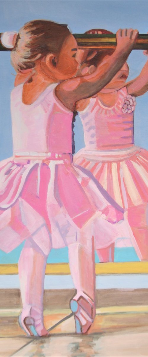 Little Ballerina / 100 x 90 x 5 cm by Alexandra Djokic