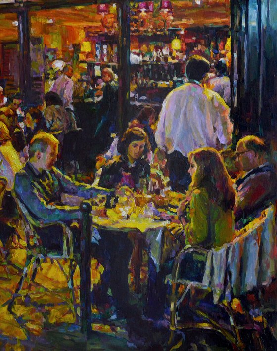 Evening at the Café