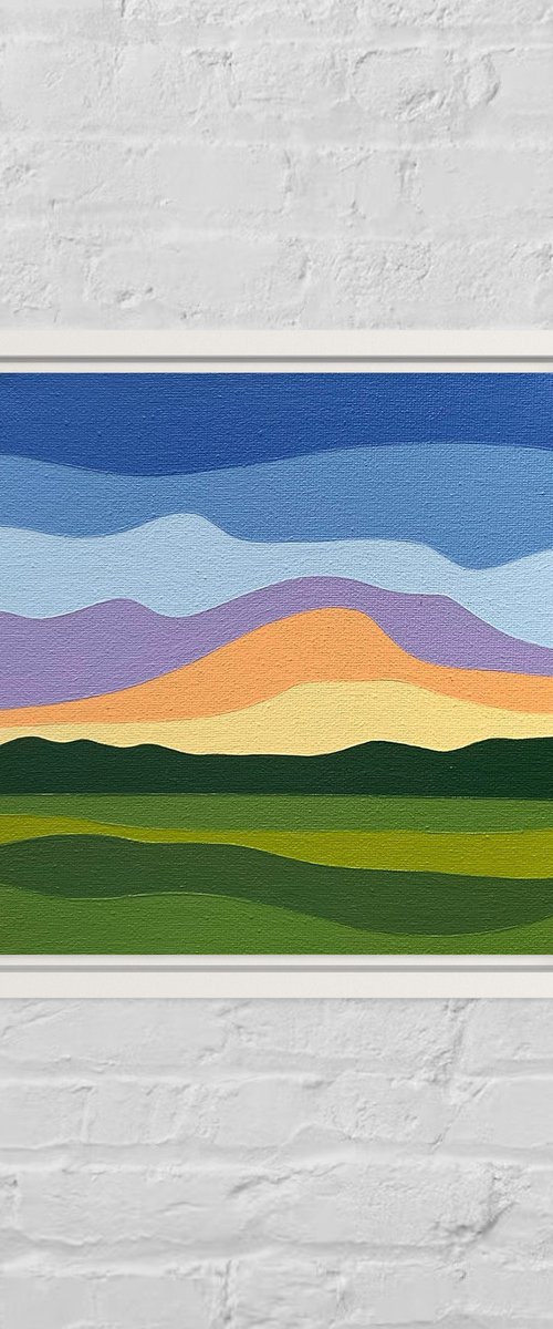 Sunrise over the Fields by Zoe  Hattersley