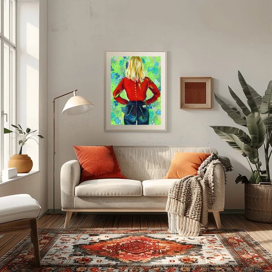 Colorful Woman Floral