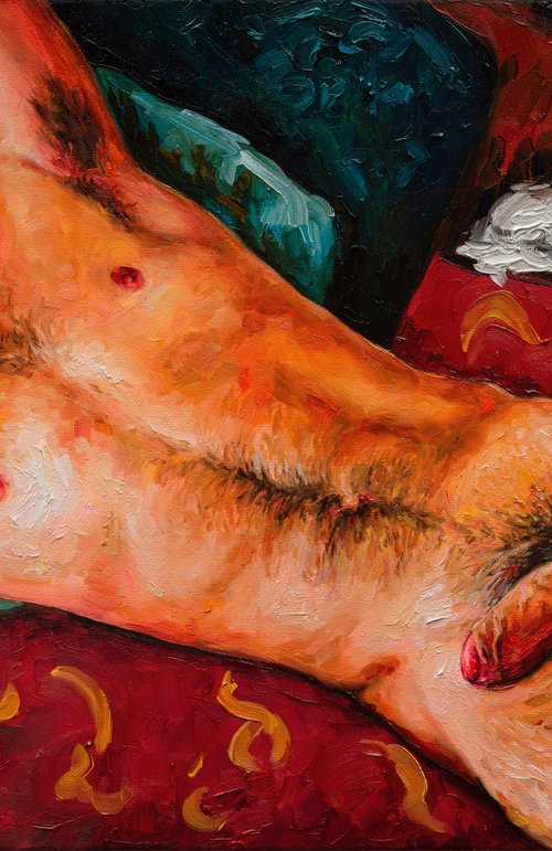 Red Nude (Study) by Oleksandr Balbyshev