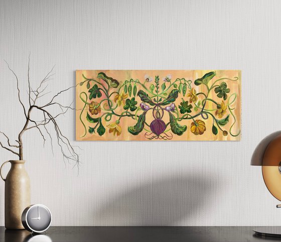 Exquisite ornament of climbing plants