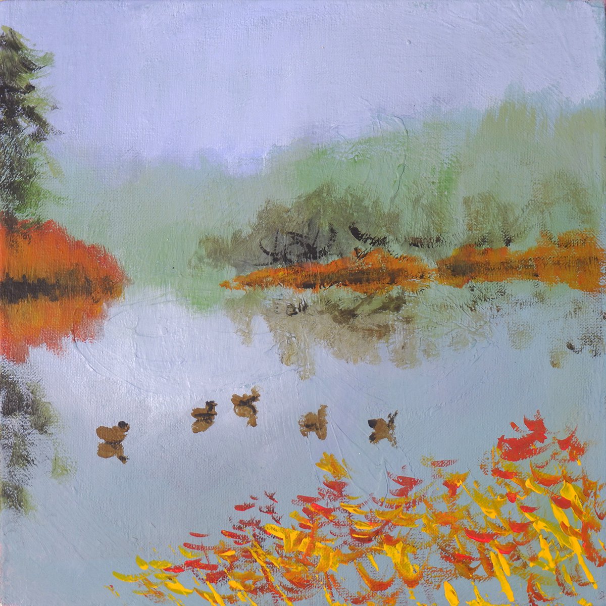 Autumnal Ducks by Anton Maliar