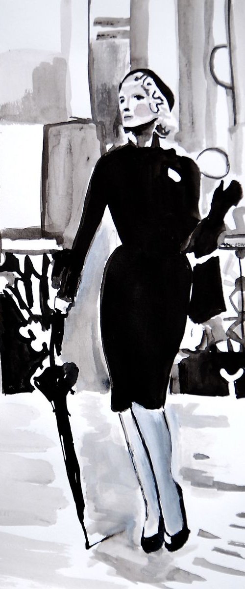 On the street  3 / 42 x 29.7 cm by Alexandra Djokic