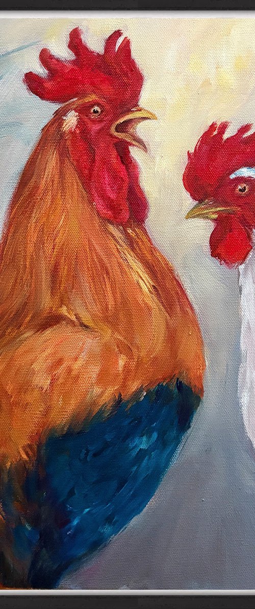 Rooster Banter by Arti Chauhan