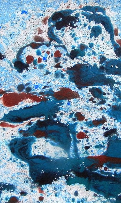 monotype, "abstraction sea"4 by Sergey  Kachin