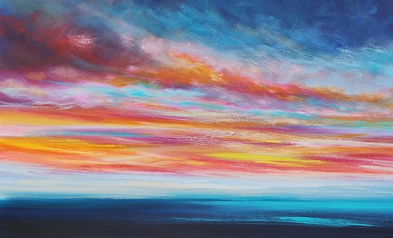 "Just You & Me" - Cornish Seascape, Art, Skyscape