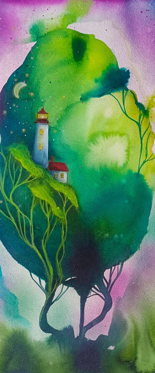 Green Tree by Evgenia Smirnova