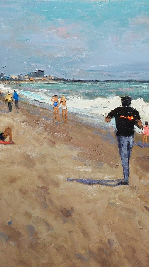 On the beach by Yuanyuan Liu