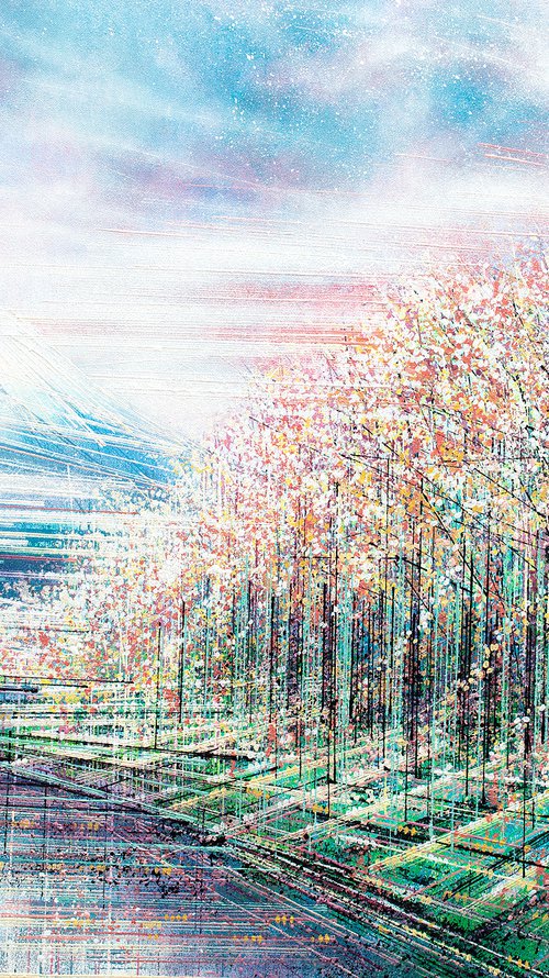 Japanese Cherry Blossom At Sunset by Marc Todd