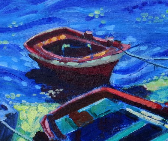 Boats in Galicia.