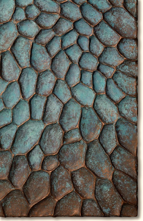 Craters #08/10 | Copper Patina Wall Sculpture