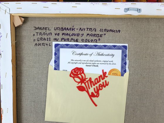 Grass In Purple Color