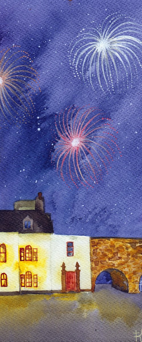 Spanish Arch Fireworks by Terri Smith