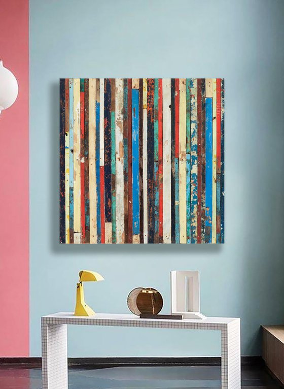 Wood Stripes Art 2