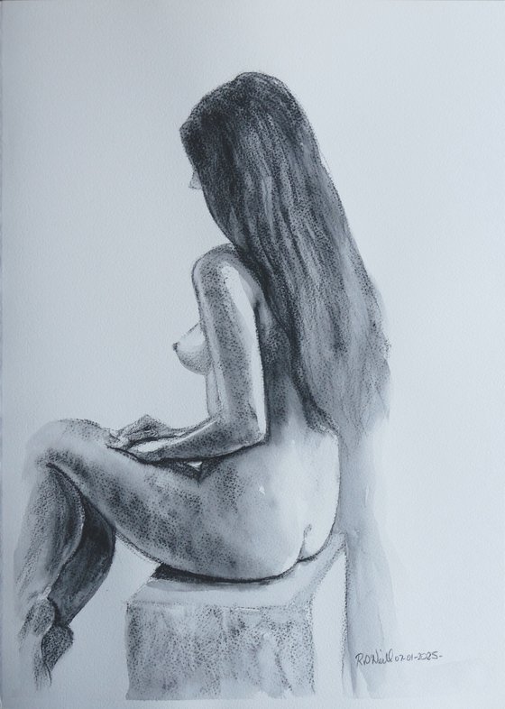 Seated female nude