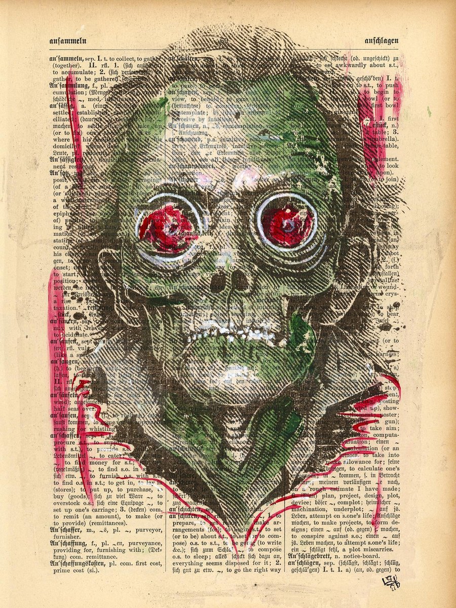 Portrait Limited Edition Print By Jakub Dk - Jakub D Krzewniak, 8 X 11, The Old Bastard, Original Artwork