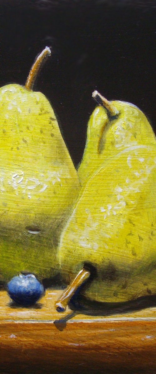 Three small pears by Jean-Pierre Walter