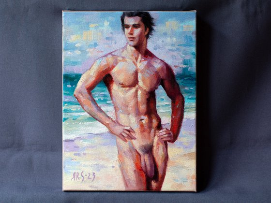 NAKED MAN BY THE SEA #2