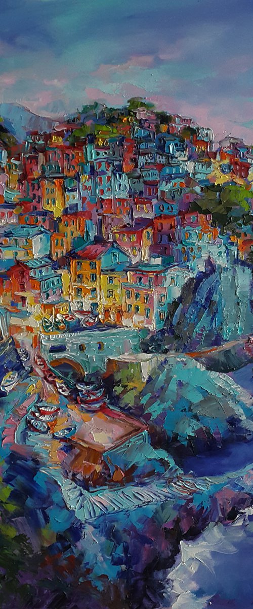 Manarola Evening by Viktoria Lapteva