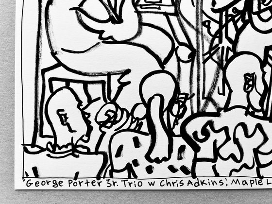 George Porter JR Trio w Chris Adkins, Maple Leaf Bar, N.O. Jazz & Heritage Fest, N.O., USA