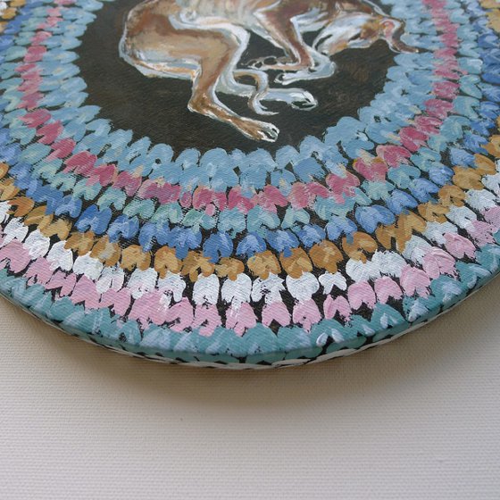 Rug with a Dog