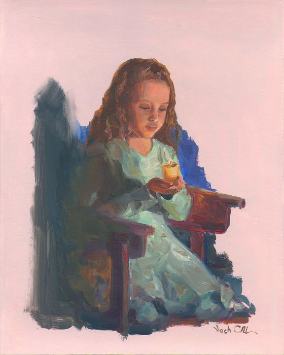 Girl with candle