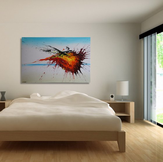 Right Into The Blaze (Spirits Of Skies 096080) (120 x 80 cm) XXL (48 x 32 inches)