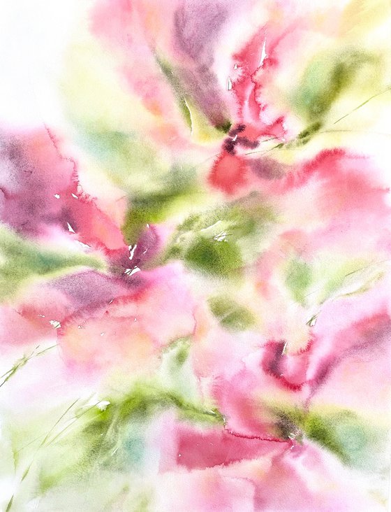 Abstract flowers bouquet