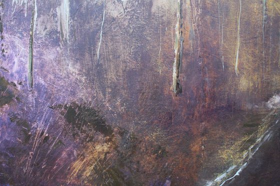 Standing on the edge of Gallows Wood (Large Painting)