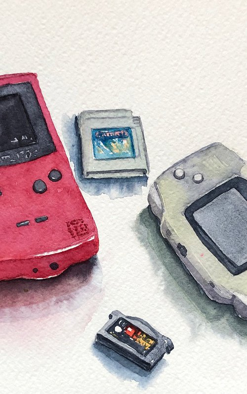 Souvenirs from a recent past - Game boys by Krystyna Szczepanowski