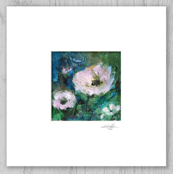 Floral Delight 30 - Textured Floral Abstract Painting by Kathy Morton Stanion
