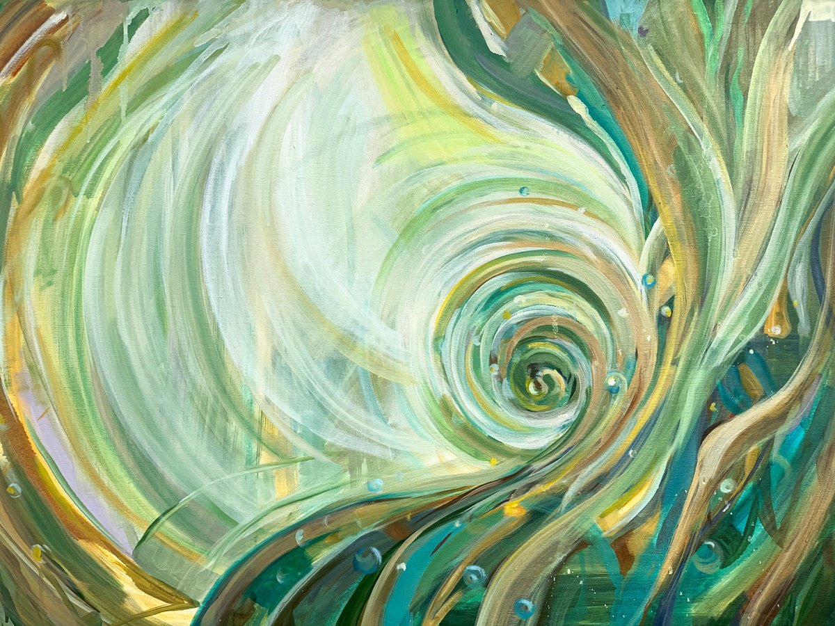 Impressionistic Giclee Print , «Between Becoming» Abstract By Momalyu, 39 X 31, Artwork For Sale On Artfinder