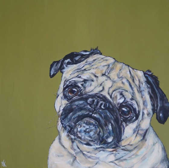 Pug Hug (Dog Portrait)